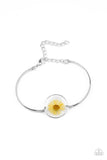 Cottage Season - Yellow Bracelet - Paparazzi Accessories Bracelet Bedazzle Me Pretty Mobile Fashion Boutique