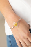 Cottage Season - Yellow Bracelet - Paparazzi Accessories Bracelet Bedazzle Me Pretty Mobile Fashion Boutique
