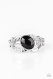 Couldnt Care FLAWLESS - Black Ring - Paparazzi Accessories Ring Bedazzle Me Pretty Mobile Fashion Boutique