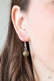 Count To ZEN - Green Necklace - Paparazzi Accessories Necklace Bedazzle Me Pretty Mobile Fashion Boutique