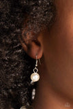 Countess Chic - White Necklace - Paparazzi Accessories Necklace Bedazzle Me Pretty Mobile Fashion Boutique