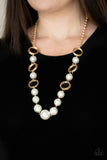 COUNTESS Me In - Gold Necklace - Paparazzi Accessories Necklace Bedazzle Me Pretty Mobile Fashion Boutique