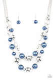 COUNTESS Your Blessings - Blue Necklace - Paparazzi Accessories Necklace Bedazzle Me Pretty Mobile Fashion Boutique