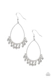 Country Charm - Silver Earrings - Paparazzi Accessories Earrings Bedazzle Me Pretty Mobile Fashion Boutique