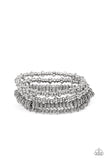 Country Charmer - Silver Bracelet - Paparazzi Accessories Bracelet Bedazzle Me Pretty Mobile Fashion Boutique