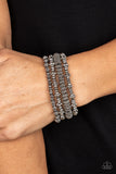 Country Charmer - Silver Bracelet - Paparazzi Accessories Bracelet Bedazzle Me Pretty Mobile Fashion Boutique