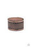 Country Cobra - Brown Bracelet - Paparazzi Accessories Bracelet Bedazzle Me Pretty Mobile Fashion Boutique