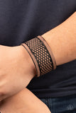 Country Cobra - Brown Bracelet - Paparazzi Accessories Bracelet Bedazzle Me Pretty Mobile Fashion Boutique