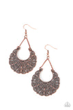 Country Cornucopia - Copper Earrings - Paparazzi Accessories Earrings Bedazzle Me Pretty Mobile Fashion Boutique