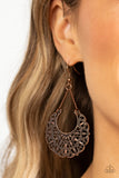 Country Cornucopia - Copper Earrings - Paparazzi Accessories Earrings Bedazzle Me Pretty Mobile Fashion Boutique