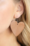 Country Crush - Brown Earrings - Paparazzi Accessories Earrings Bedazzle Me Pretty Mobile Fashion Boutique