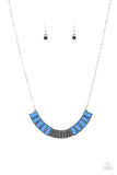 Coup de MANE - Blue Necklace - Paparazzi Accessories Necklace Bedazzle Me Pretty Mobile Fashion Boutique
