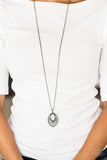 Court Couture - Green Necklace - Paparazzi Accessories Necklace Bedazzle Me Pretty Mobile Fashion Boutique