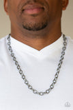 Courtside Seats - Black Necklace - Paparazzi Accessories Necklace Bedazzle Me Pretty Mobile Fashion Boutique