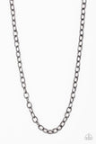 Courtside Seats - Black Necklace - Paparazzi Accessories Necklace Bedazzle Me Pretty Mobile Fashion Boutique