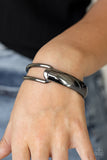 Couture-Clutcher - Black Bracelet - Paparazzi Accessories Bracelet Bedazzle Me Pretty Mobile Fashion Boutique