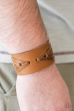 Cowboy Country - Brown Bracelet - Paparazzi Accessories Bracelet Bedazzle Me Pretty Mobile Fashion Boutique