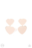 Cowgirl Crush - Rose Gold Clip-On Earrings - Paparazzi Accessories Clip-On Earrings Bedazzle Me Pretty Mobile Fashion Boutique