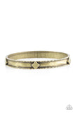 Coyote Country - Brass Bracelet - Paparazzi Accessories Bracelet Bedazzle Me Pretty Mobile Fashion Boutique