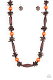 Cozumel Coast - Orange Necklace - Paparazzi Accessories Necklace Bedazzle Me Pretty Mobile Fashion Boutique