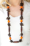 Cozumel Coast - Orange Necklace - Paparazzi Accessories Necklace Bedazzle Me Pretty Mobile Fashion Boutique