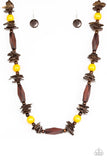 Cozumel Coast - Yellow Necklace - Paparazzi Accessories Necklace Bedazzle Me Pretty Mobile Fashion Boutique