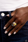 Crafted Collection - Brown Ring - Paparazzi Accessories Ring Bedazzle Me Pretty Mobile Fashion Boutique