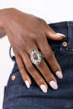 Crafted Couture - Brown Ring - Paparazzi Accessories Ring Bedazzle Me Pretty Mobile Fashion Boutique