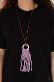Crafty Couture - Purple Necklace - Paparazzi Accessories Necklace Bedazzle Me Pretty Mobile Fashion Boutique