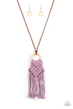 Crafty Couture - Purple Necklace - Paparazzi Accessories Necklace Bedazzle Me Pretty Mobile Fashion Boutique