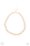 Craveable Couture - Gold Necklace - Paparazzi Accessories Necklace Bedazzle Me Pretty Mobile Fashion Boutique