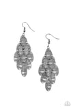 Cross It Off My List - Black Earrings - Paparazzi Accessories Earrings Bedazzle Me Pretty Mobile Fashion Boutique