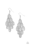Cross It Off My List - Silver Earrings - Paparazzi Accessories Earrings Bedazzle Me Pretty Mobile Fashion Boutique