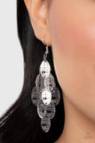 Cross It Off My List - Silver Earrings - Paparazzi Accessories Earrings Bedazzle Me Pretty Mobile Fashion Boutique