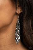 Crown Heiress - Silver Earrings - Paparazzi Accessories Earrings Bedazzle Me Pretty Mobile Fashion Boutique