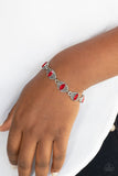 Crown Privilege - Red Bracelet - Paparazzi Accessories Bracelet Bedazzle Me Pretty Mobile Fashion Boutique