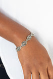 Crown Privilege - Silver Bracelet - Paparazzi Accessories Bracelet Bedazzle Me Pretty Mobile Fashion Boutique
