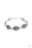 Crown Privilege - Silver Bracelet - Paparazzi Accessories Bracelet Bedazzle Me Pretty Mobile Fashion Boutique