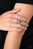 Crowned Victor - Pink Ring - Paparazzi Accessories Ring Bedazzle Me Pretty Mobile Fashion Boutique
