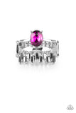 Crowned Victor - Pink Ring - Paparazzi Accessories Ring Bedazzle Me Pretty Mobile Fashion Boutique