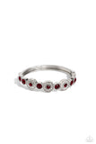Crowns Only Club - Red Bracelet - Paparazzi Accessories Bracelet Bedazzle Me Pretty Mobile Fashion Boutique