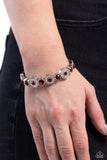 Crowns Only Club - Red Bracelet - Paparazzi Accessories Bracelet Bedazzle Me Pretty Mobile Fashion Boutique