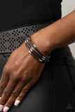Cruise Control Soul - Black Bracelet - Paparazzi Accessories Bracelet Bedazzle Me Pretty Mobile Fashion Boutique