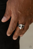 Crusader - Black Ring - Paparazzi Accessories Ring Bedazzle Me Pretty Mobile Fashion Boutique
