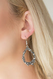 Crushing Couture - Silver Earrings - Paparazzi Accessories Earrings Bedazzle Me Pretty Mobile Fashion Boutique