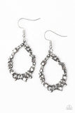 Crushing Couture - Silver Earrings - Paparazzi Accessories Earrings Bedazzle Me Pretty Mobile Fashion Boutique