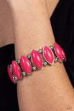 Cry Me a RIVERA - Pink Bracelet - Paparazzi Accessories Bracelet Bedazzle Me Pretty Mobile Fashion Boutique