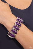 Cry Me a RIVERA - Purple Bracelet - Paparazzi Accessories Bracelet Bedazzle Me Pretty Mobile Fashion Boutique