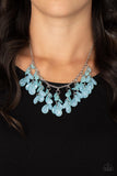 Crystal Cabaret - Blue Necklace - Paparazzi Accessories Necklace Bedazzle Me Pretty Mobile Fashion Boutique
