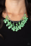 Crystal Cabaret - Green Necklace - Paparazzi Accessories Necklace Bedazzle Me Pretty Mobile Fashion Boutique